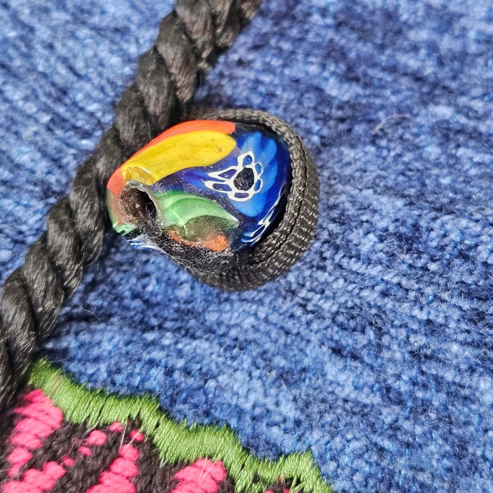 Abstract Patchwork Jacket Blue Chenille Multi Col… - image 6